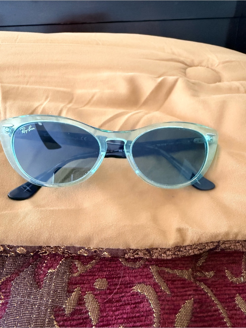 Ray-Ban RB 4314N Women’s Sunglasses - Green with Blue Tortoise Temples- Nina